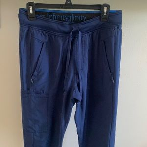 Cherokee Infinity Jogger Style Scrub Pants- Medium Size, Navy
